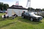 John and Sharon having a brew at the end of a long day at Tatton Classic Car Show Aug 09