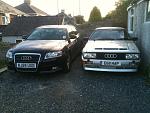 My latest two Audi's, one high tech, comfy and frugal the other fun and insanely fast :)